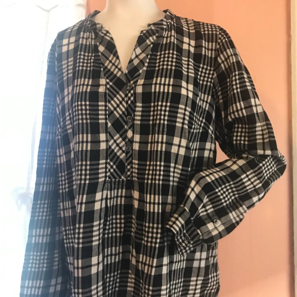 Talbots 100% cotton top Rustic